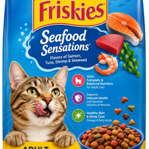 Packed cat food.